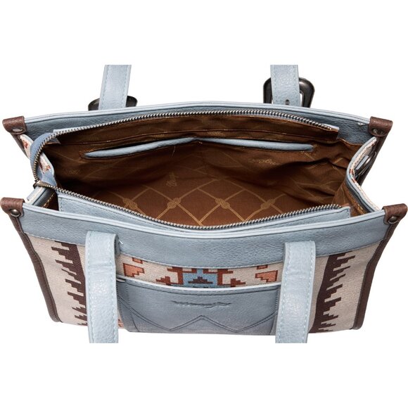 ***Wrangler Aztec-Print Satchel with Buckles*** - Picture 3 of 4